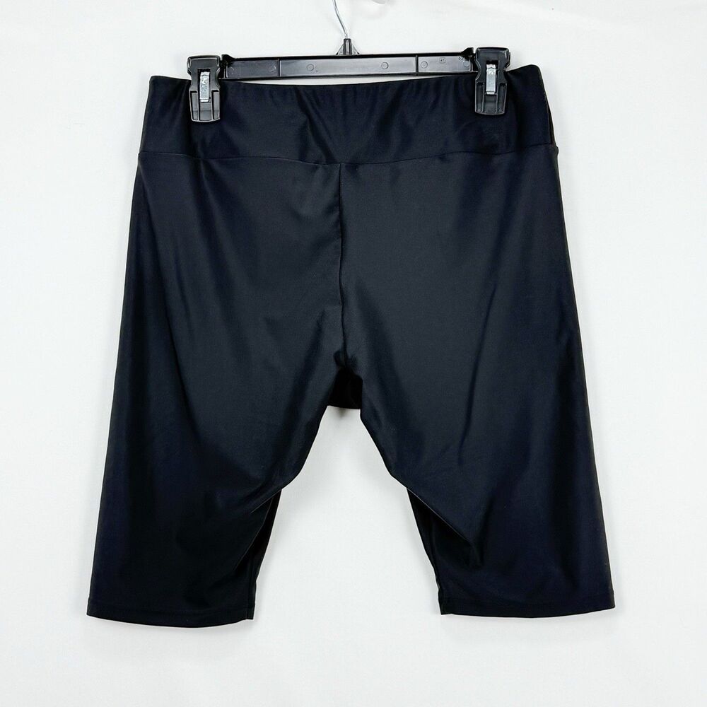 Calypsa by ModLi Long Bike Swim Shorts Size L Black UPF Protection Activewear - Picture 3 of 12